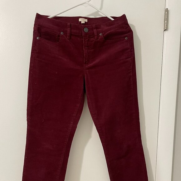 Deep cranberry corduroy pants - Picture 3 of 6